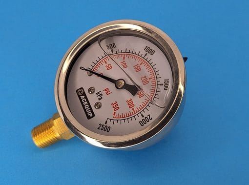2500kpa oil filled water pressure gauge